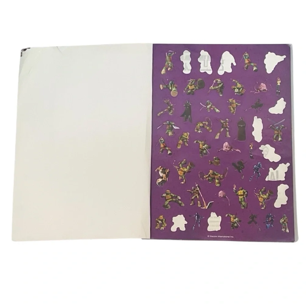 Teenage Mutant Ninja Turtles Activity &‎ Sticker Book Bundle Like New!